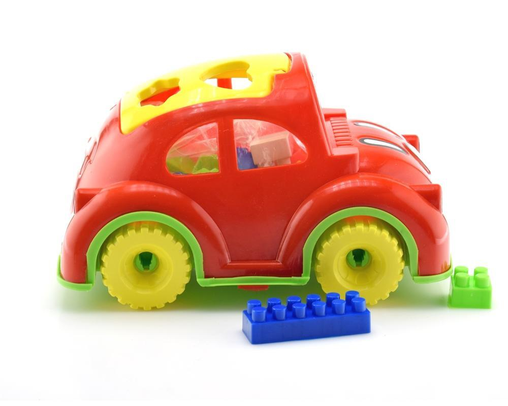 Машина пластмассовая Жук (с конструкторными блоками) KMP 122