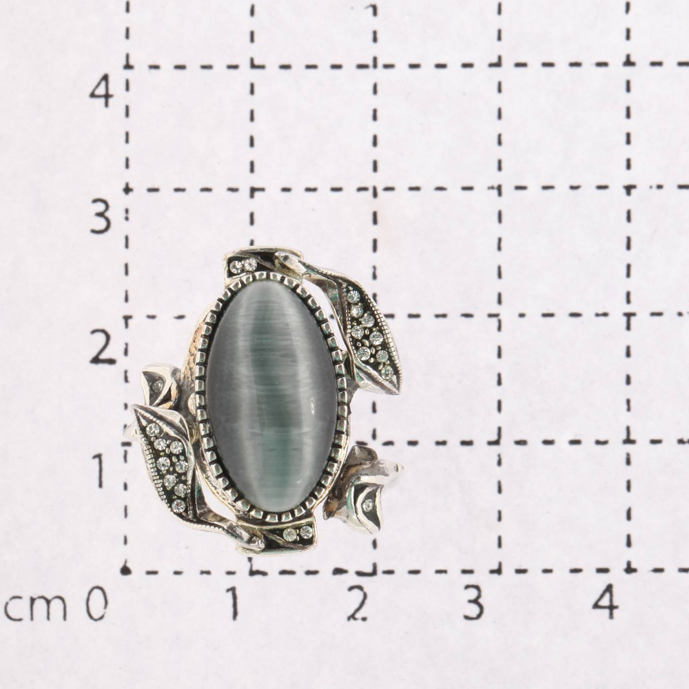 "Виньетка" кольцо в серебряном покрытии из коллекции "Самоцветы" от Jenavi