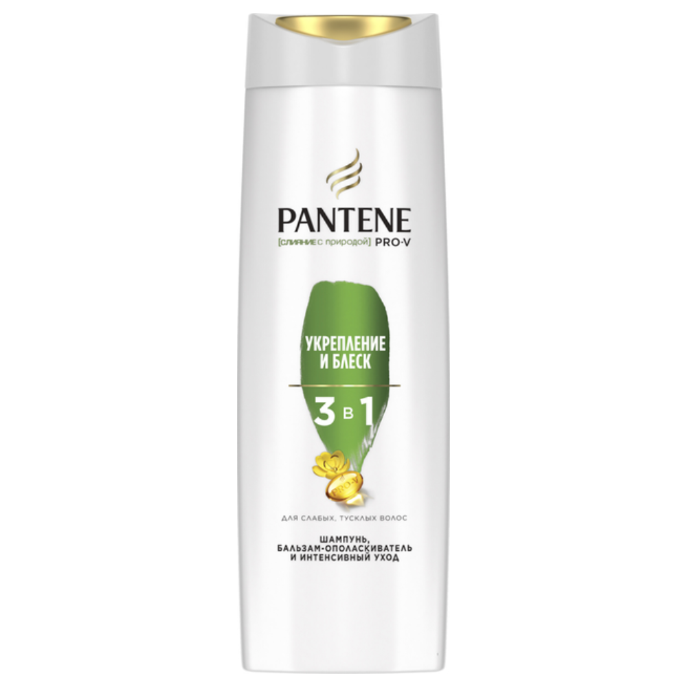 Шампунь Pantene Pro-V 3в1 Укрепление и блеск 360 мл