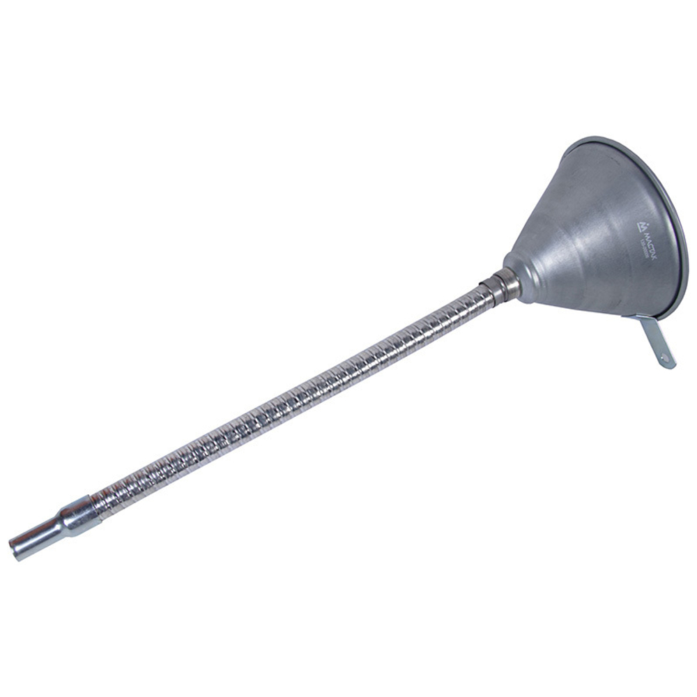 МАСТАК (135-00007) Воронка с гибким сливом, металлическая, 140 х 180 х 725 мм