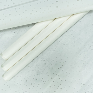 Пленка "Горох на матовом" Белый