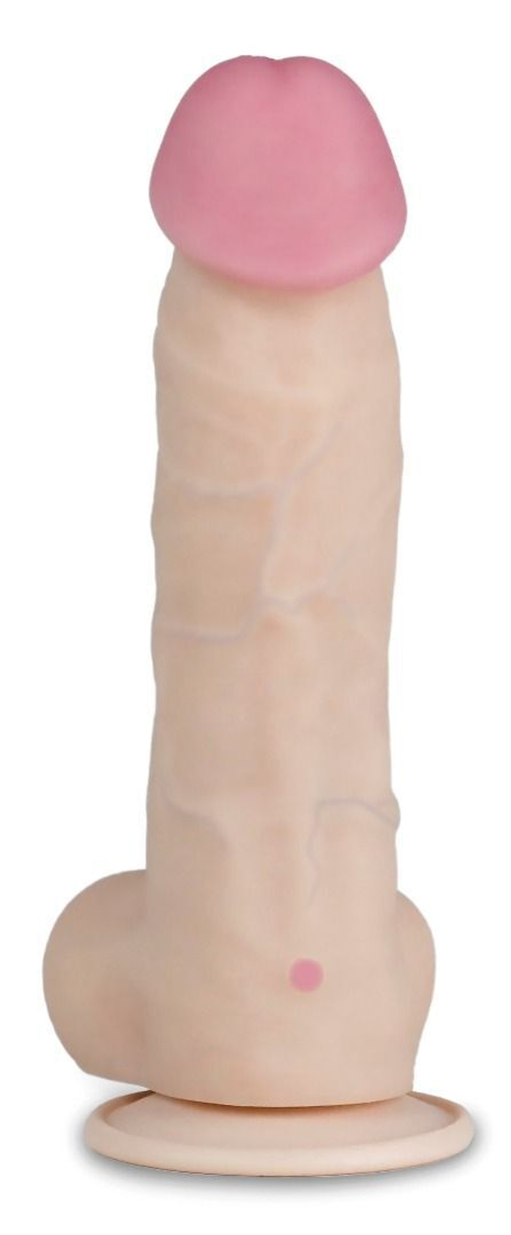 Телесный перезаряжаемый вибратор-реалистик из неоскин - 21,5 см. (Цвет: телесный)