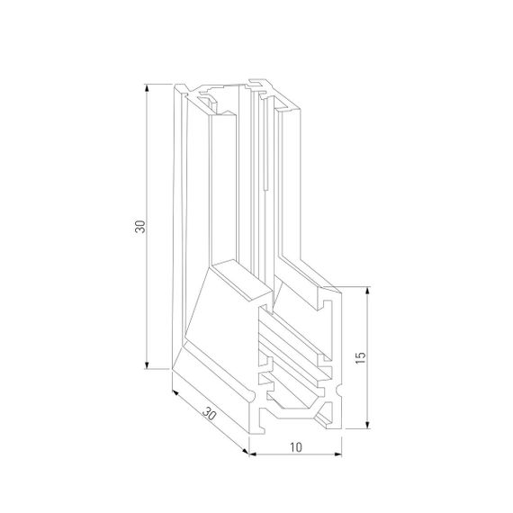 Коннектор L-образный внутренний Elektrostandard Mini Magnetic 85180/00 a065640