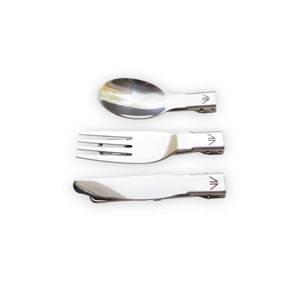 Набор складных столовых приборов STAINLESS STEEL CULTERY