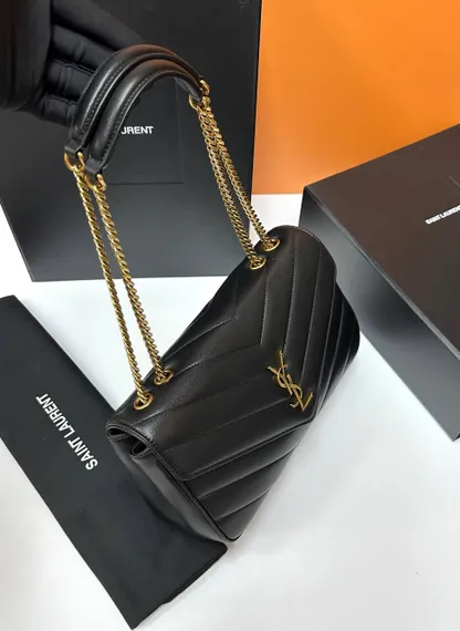 Сумка Saint Laurent Loulou, черный