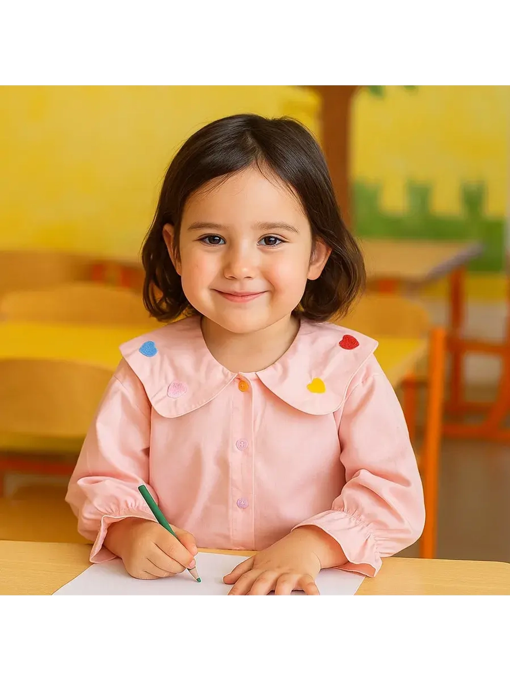 Блузка для девочки оверсайз.