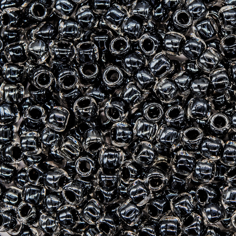 Японский бисер TOHO Round 8/0 (№344), окрашенный изнутри прозрачный