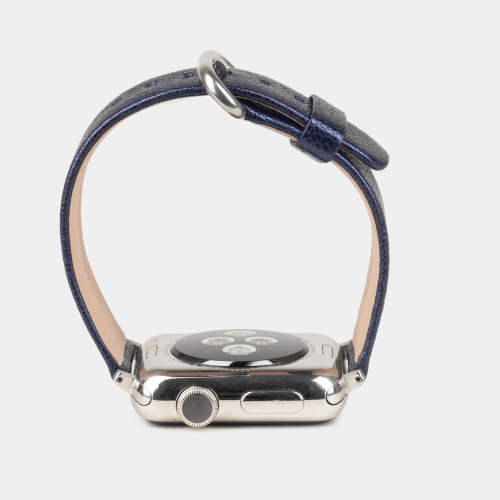 Ремешок для Apple Watch 44/45/46 mm из кожи козы, цвета кобальт