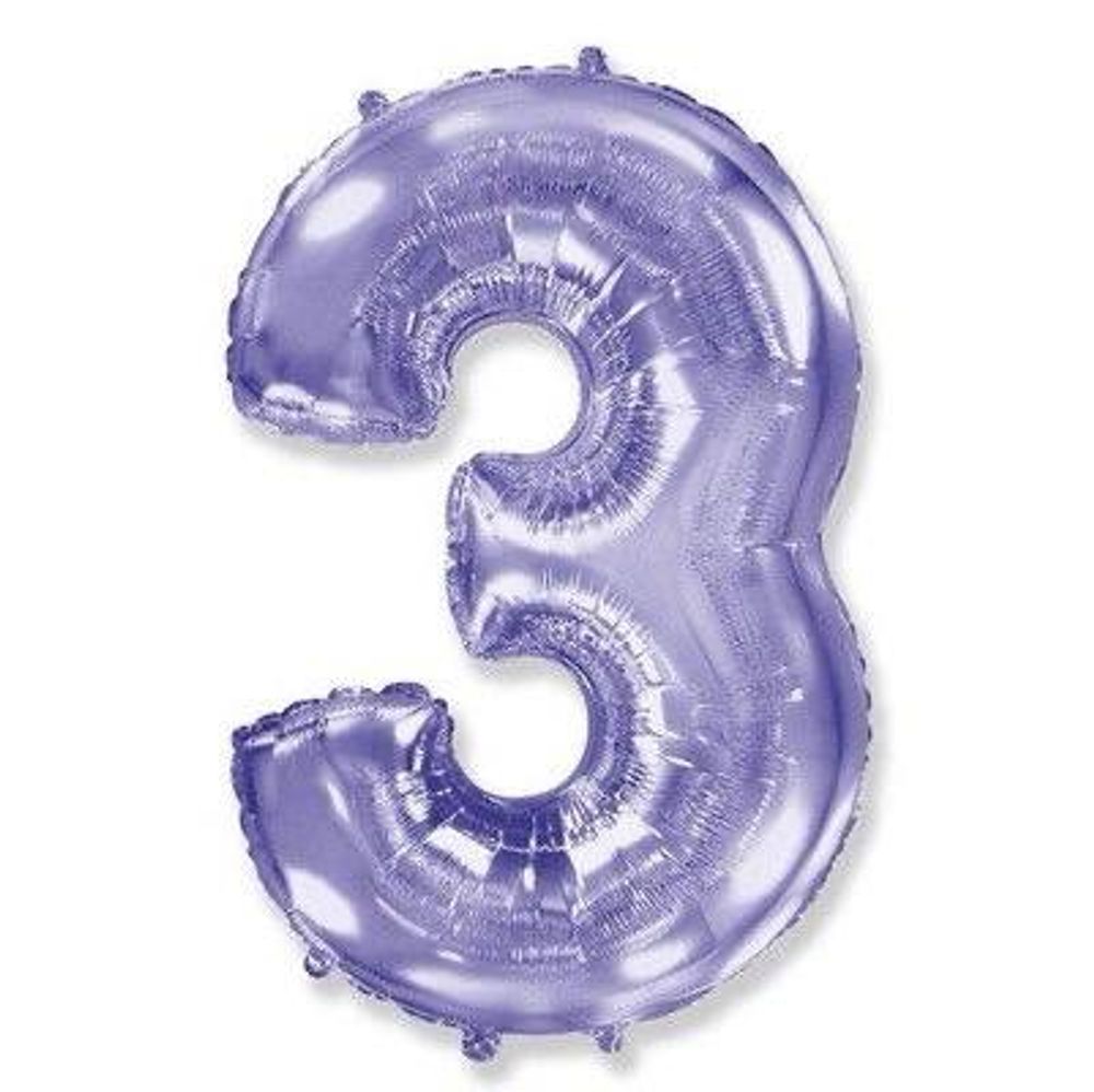 Цифра "3" Сирень