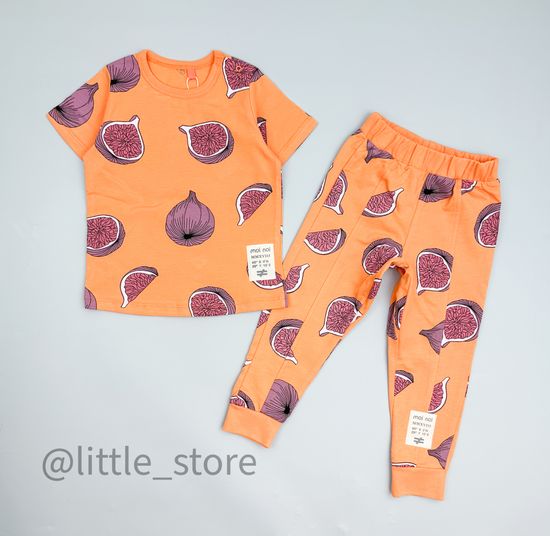 Комплект хлопковый Moi Noi, Инжир на оранжевом