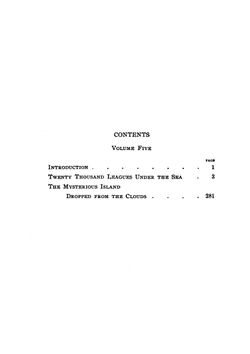 Works of Jules Verne. Volume 5: Twenty Thousand Leagues Under the Sea; The Mysterious Island | Jules Verne; Charles F. Horne
