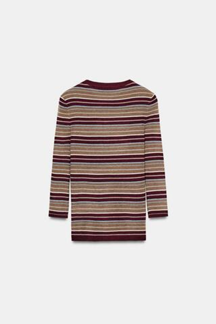 ZARA СВИТЕР В ПОЛОСКУ, РАЗНОЦВЕТНЫЙ