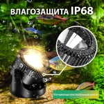 Декоративная подсветка для пруда и сада, теплый свет, IP68