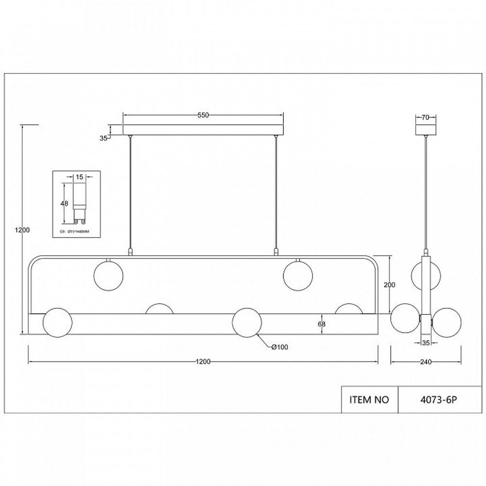 Подвесной светильник Favourite Fitirum 4073-6P