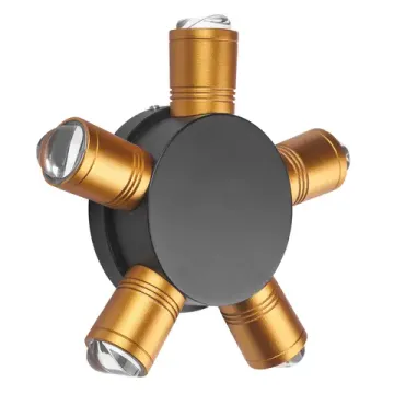 Уличный настенный светодиодный светильник 5W 4000К 380653 чёрный/золото Dito Lightstar