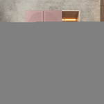 Шкаф Агератум МДФ двухсекционный с стеллажом Лайн бохо (0,27) А10017 матовая - Дуб Сонома 3025  170*50*260