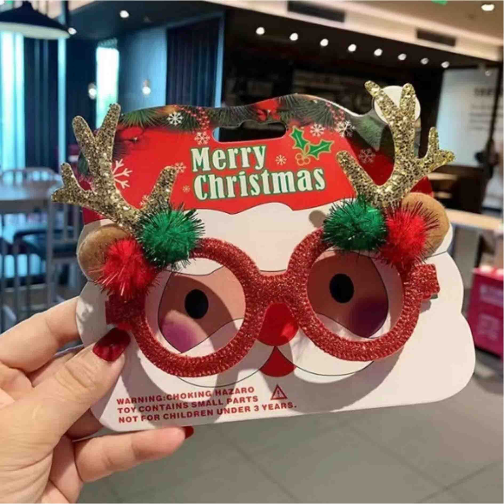 Новогодние очки (красные)