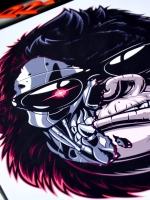 Наклейка - Терминатор обезьяна