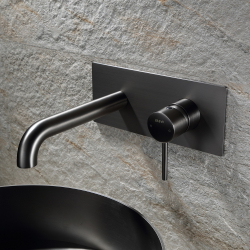 Встраиваемый смеситель для раковины Black&White Universe Gun Metal (U7620GM)