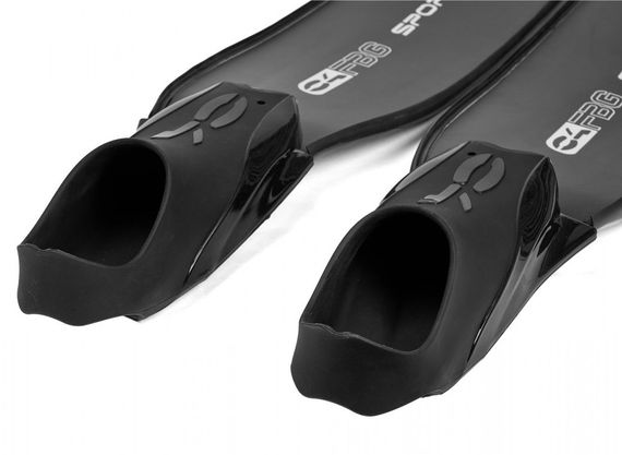Ласты C4 Carbon Sportech Rubber FBG стеклопластик черный