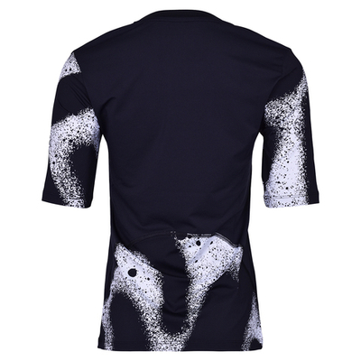 Женская теннисная футболка Hydrogen Spray Mesh Second Skin - white/black