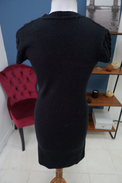 Платье Incity черное с коротким рукавом 46 размер