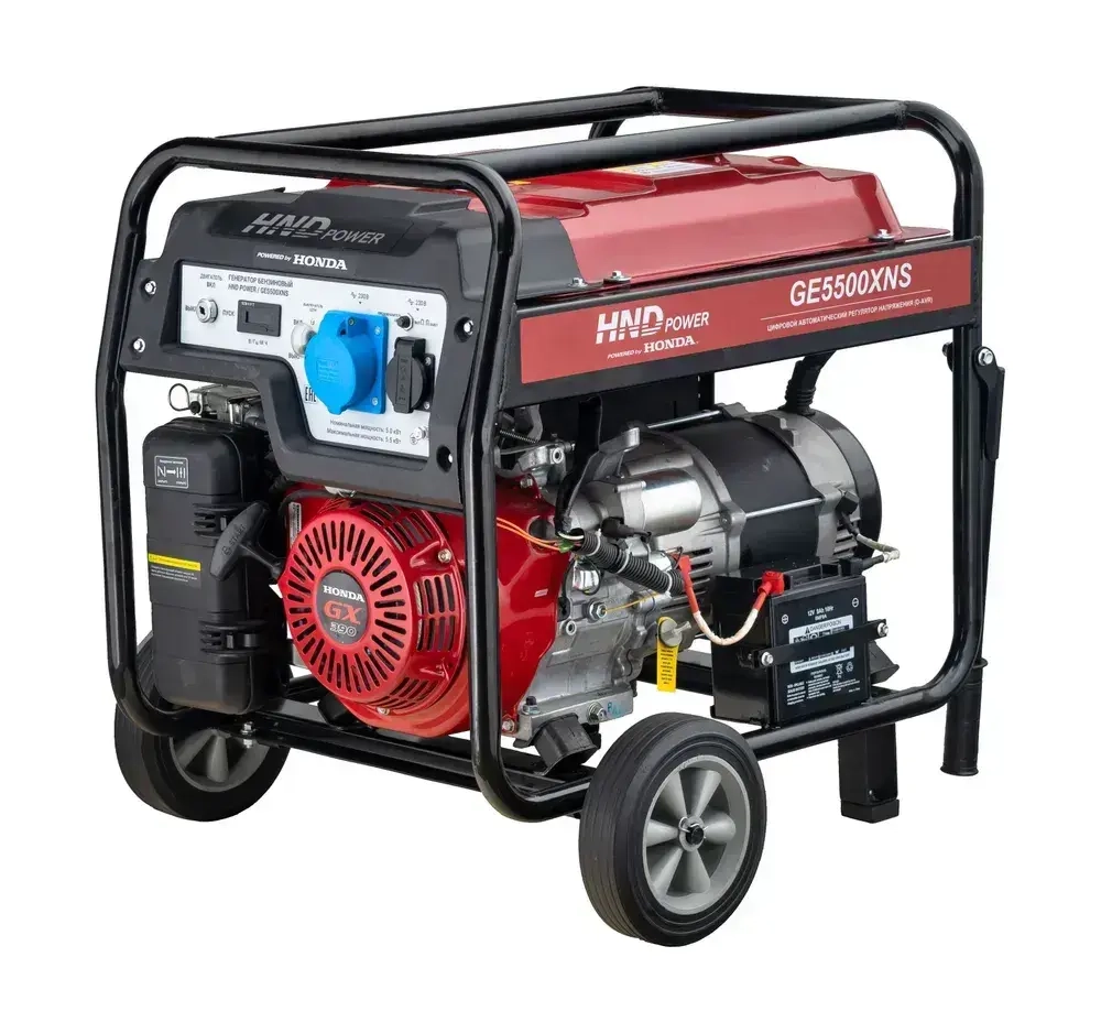 Генератор бензиновый HND GE5500XNS с двигателем Honda