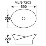 Умывальник MELANA MLN-7203
