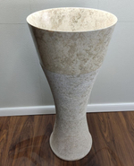Раковина напольная из мрамора Cream MN-61362 (40*40*90)
