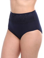 Трусы-макси с кружевом на поясе (Размер: 5X) (Цвет: серый)