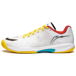 Li Ning Table Tennis Collection Abrasion Resistant Breathable Support Low top Table Tennis Shoes Unisex White Yellow