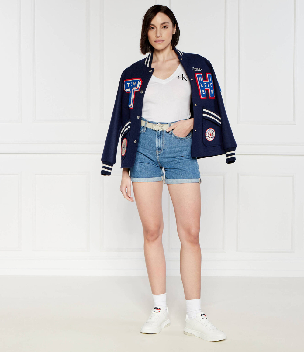 Джинсовые шорты CALVIN KLEIN JEANS - голубой(J20J222801)