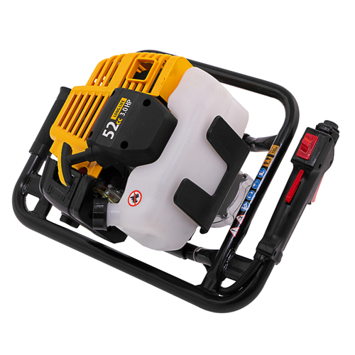 Мотобур DX-52, объем двигателя 52 см3, соединение 20 мм, без шнека Denzel