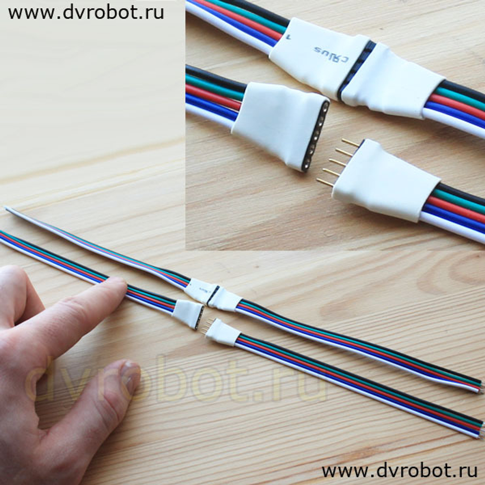 Соединитель RGBW 24AWG/5PIN
