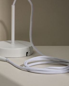 Основание металлического светильника Fluvia белого цвета, 250 см