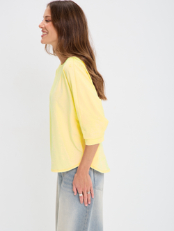 Свободная футболка летучая мышь с рукавом 3/4