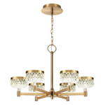 5032/36L L-VISION ODL24 567 античн.бронза/металл/акрил Люстра LED 36W 4000K 2596лм FIVRE