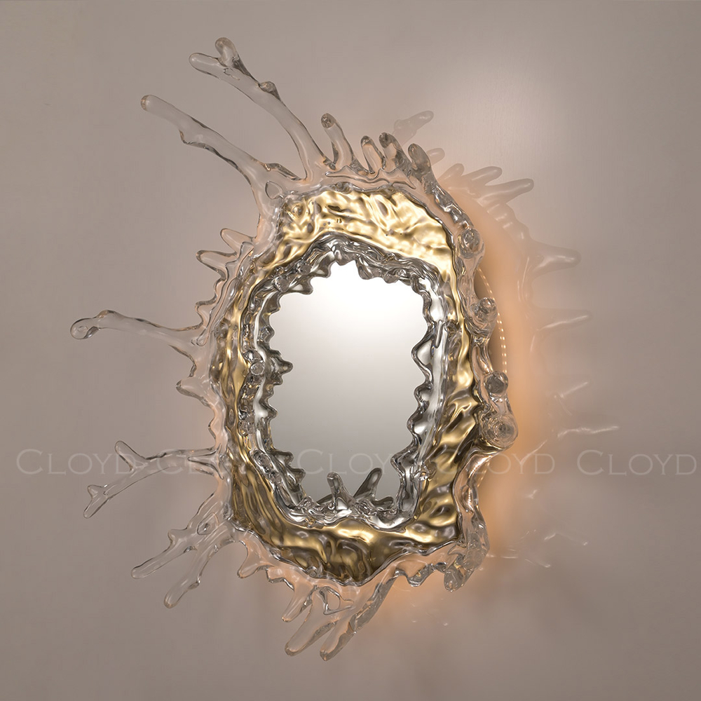 Зеркало Cloyd EVOKE-B Mirror / выс. 65 см - золото (арт.50150)