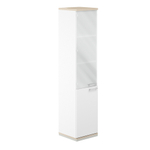 Шкаф 5 уровней узкий со стеклом №6 ALLEGRO (АЛЛЕГРО)