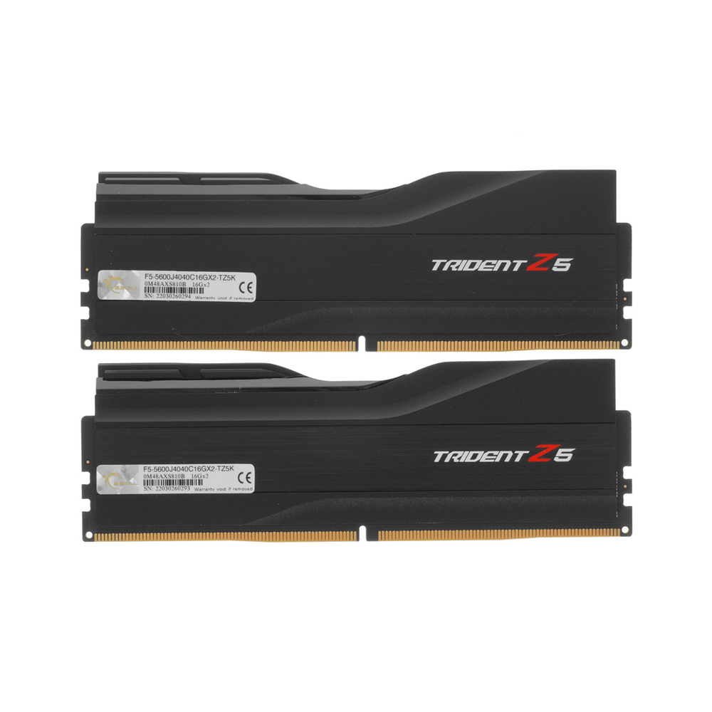 Комплект модулей памяти G.SKILL Trident Z5 F5-5600J4040C16GX2-TZ5K DDR5 32GB (Kit 2x16GB) 5600MHz