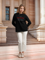 Лонгслив женский  "Дом там где...Saint-Petersburg" черный