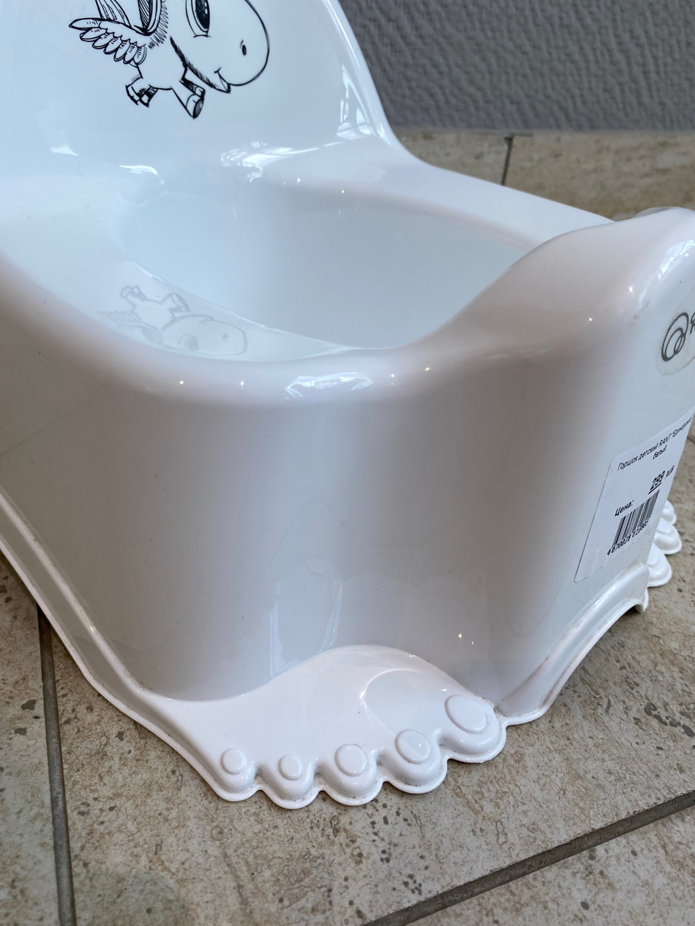 Горшок детский "Единорог" (white-белый)