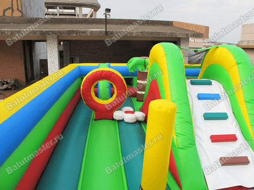 Надувной батут "Гусеничка"