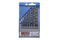 ПРОФ-А, 10 шт, (1-10 мм), сталь Р6М5, класс А, набор сверл по металлу, Профессионал (29625-H10)