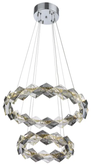 7278-6+4 CHROME+FINISH+CLEAR/SMOKY CRISTALL (1) Люстра NW