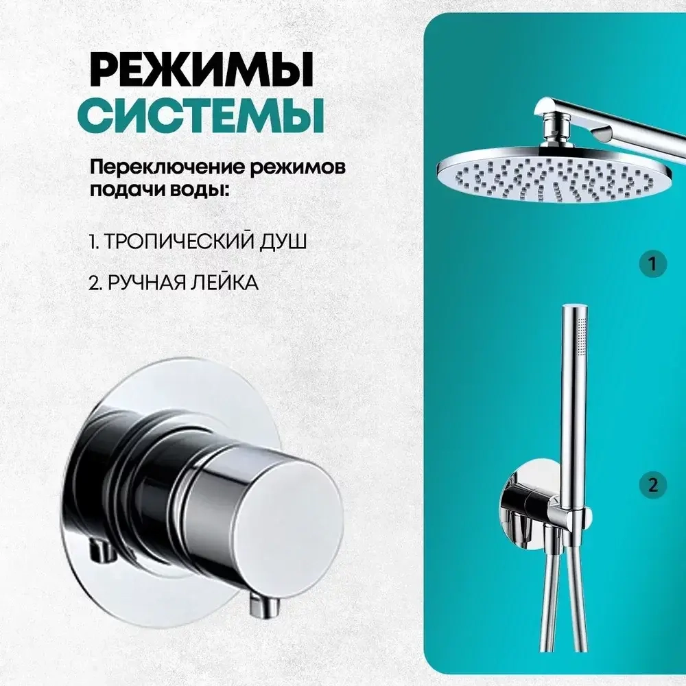 Душевой комплект Grocenberg GB5090CR Хром