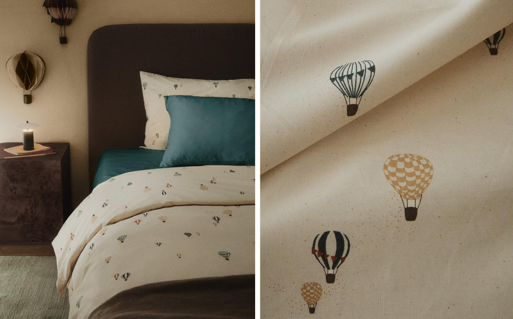 Пододеяльник Zara Home, хлопок 100%, однотонный, 2610/088