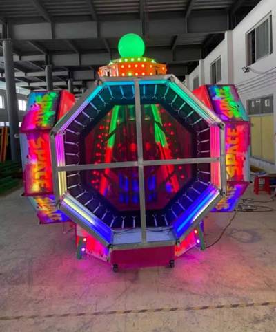 Банджи-батут «Неоновый калейдоскоп», 4-местный, 4,5×4,5×4,5 м