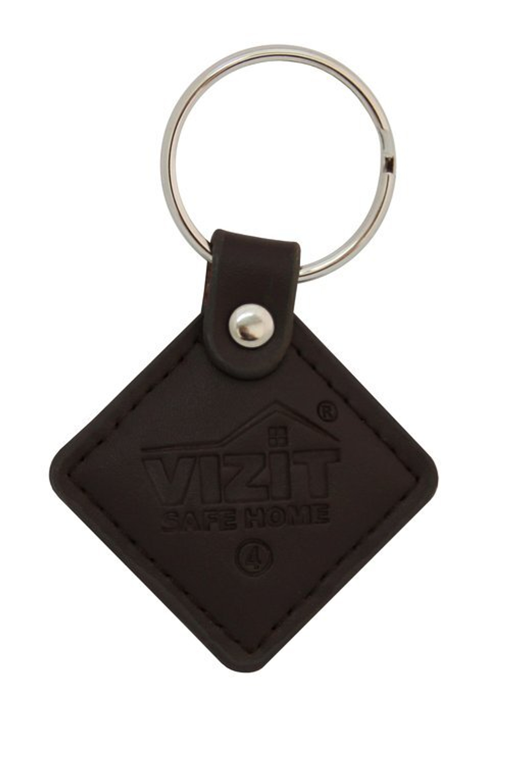 Ключ VIZIT-RF2.2 Кожаный брелок с тиснением логотипа