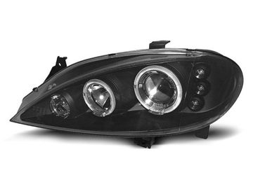 Передние фары Renault Megane 1 angel eyes black